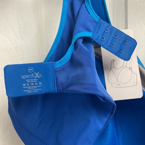 SpecifiXs Blue Plus Size Sports Bra NWT 48F - Picture 8 of 8